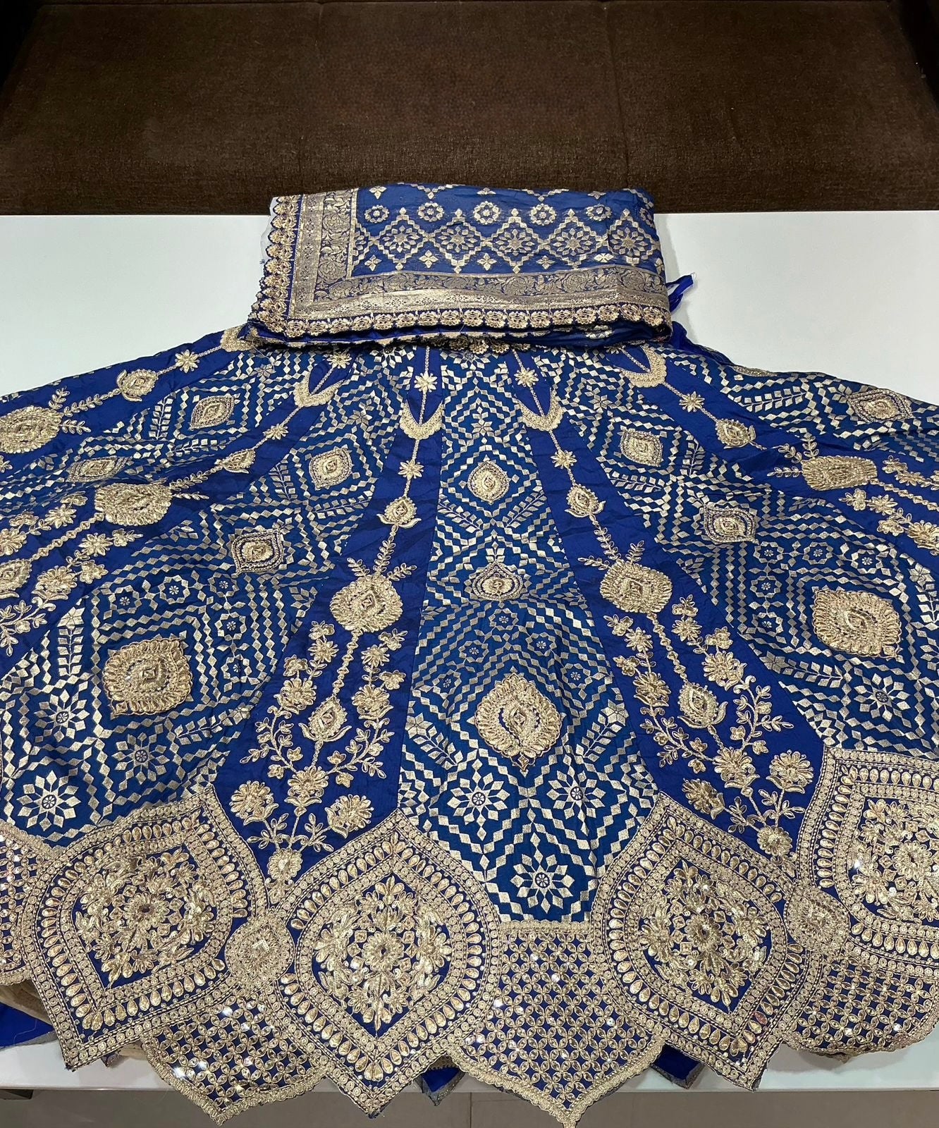 Royal Heirloom Siders Lehenga Set with Ornate Gold Detailing