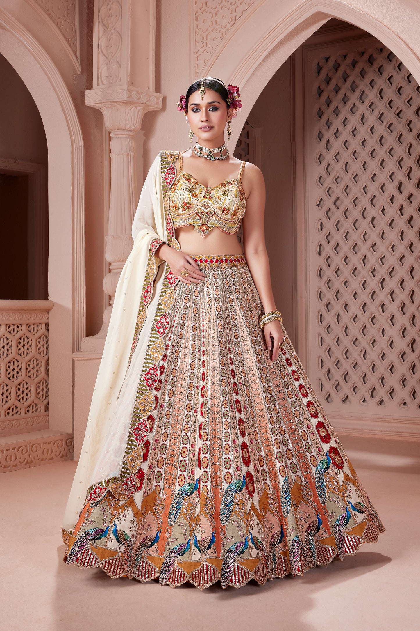 Eira Regal Peacock Lehenga