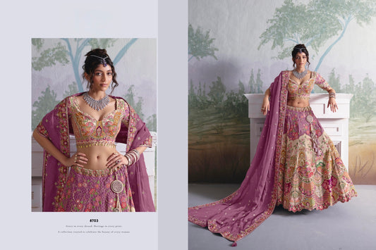 Designer Floral Panel Lehenga for Wedding & Engagement