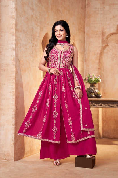 Festive Elegance Embroidered Anarkali Suit