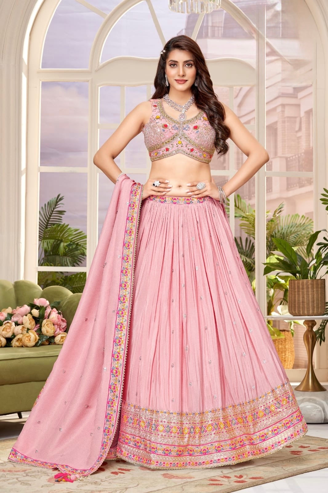 Ethereal Blush Lehenga Ensemble