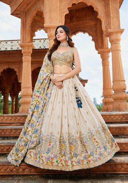 Siara - Ivory Garden Heirloom Lehenga Set