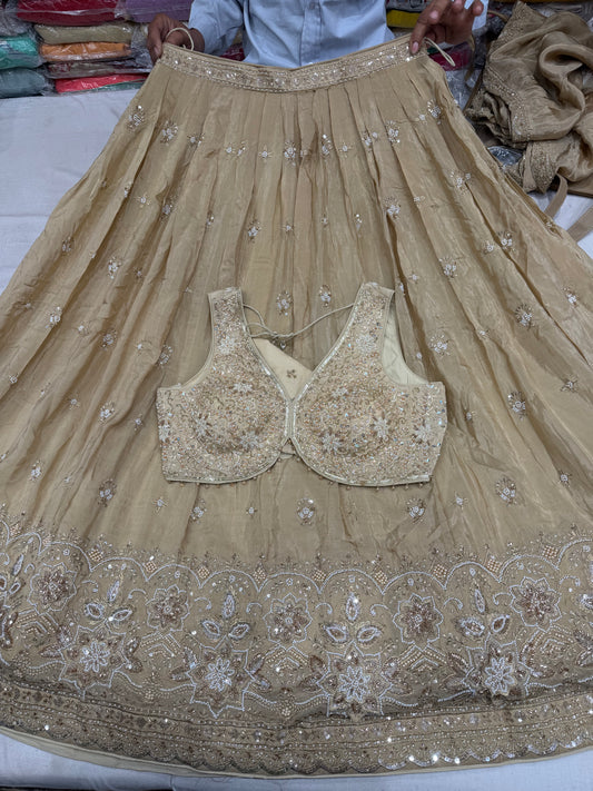 Golden Whisper Lehenga