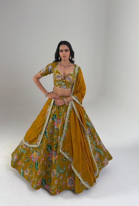 Mehfil – 21 | Pure Handworked Designer Lehenga Set