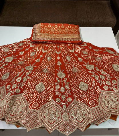 Royal Heirloom Siders Lehenga Set with Ornate Gold Detailing