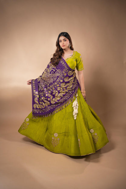 Aadhya - with Bandhani Duppata