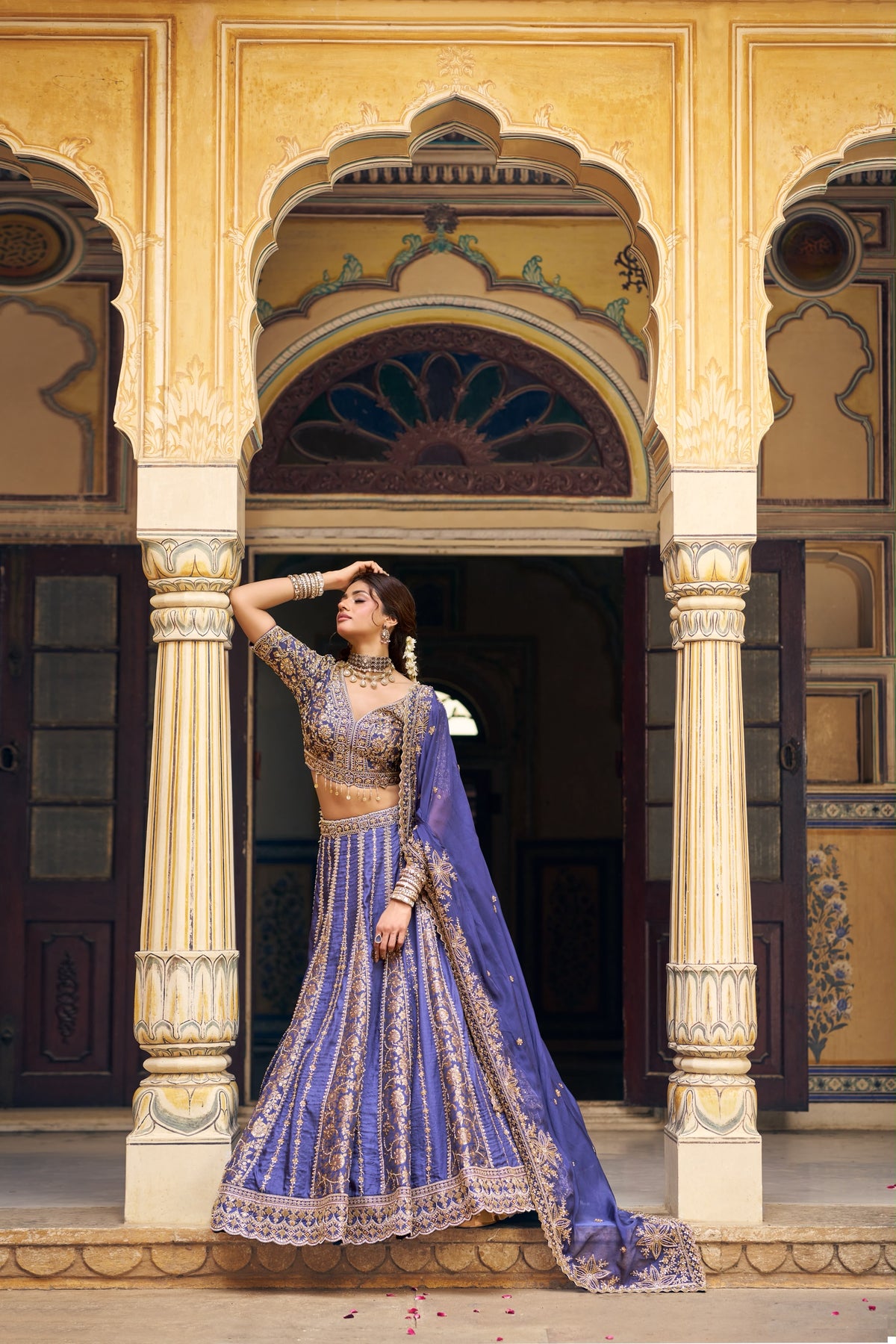 Royal Blue Handwork Lehenga Choli