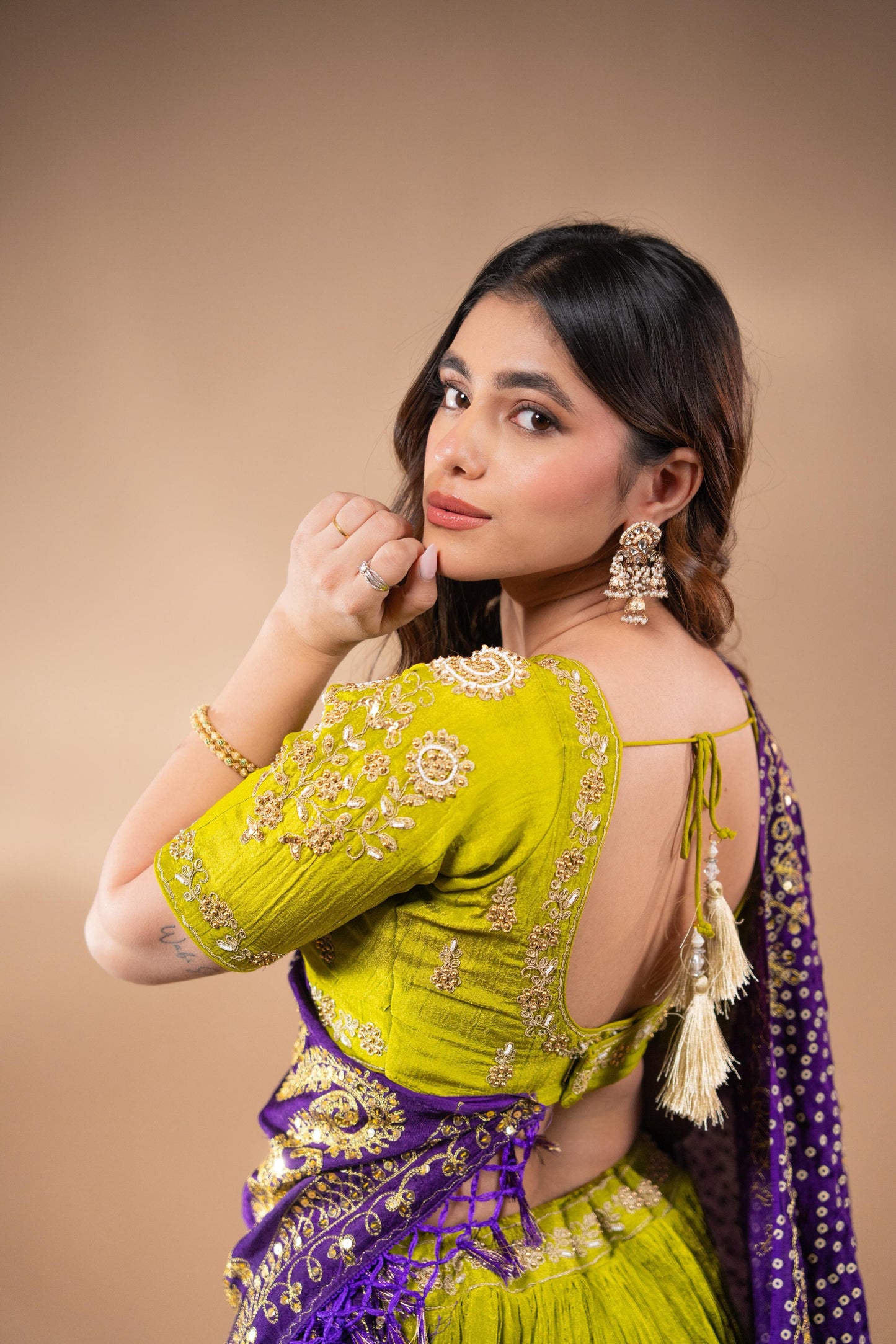 Aadhya - with Bandhani Duppata