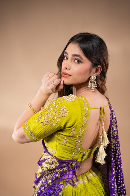 Aadhya - with Bandhani Duppata