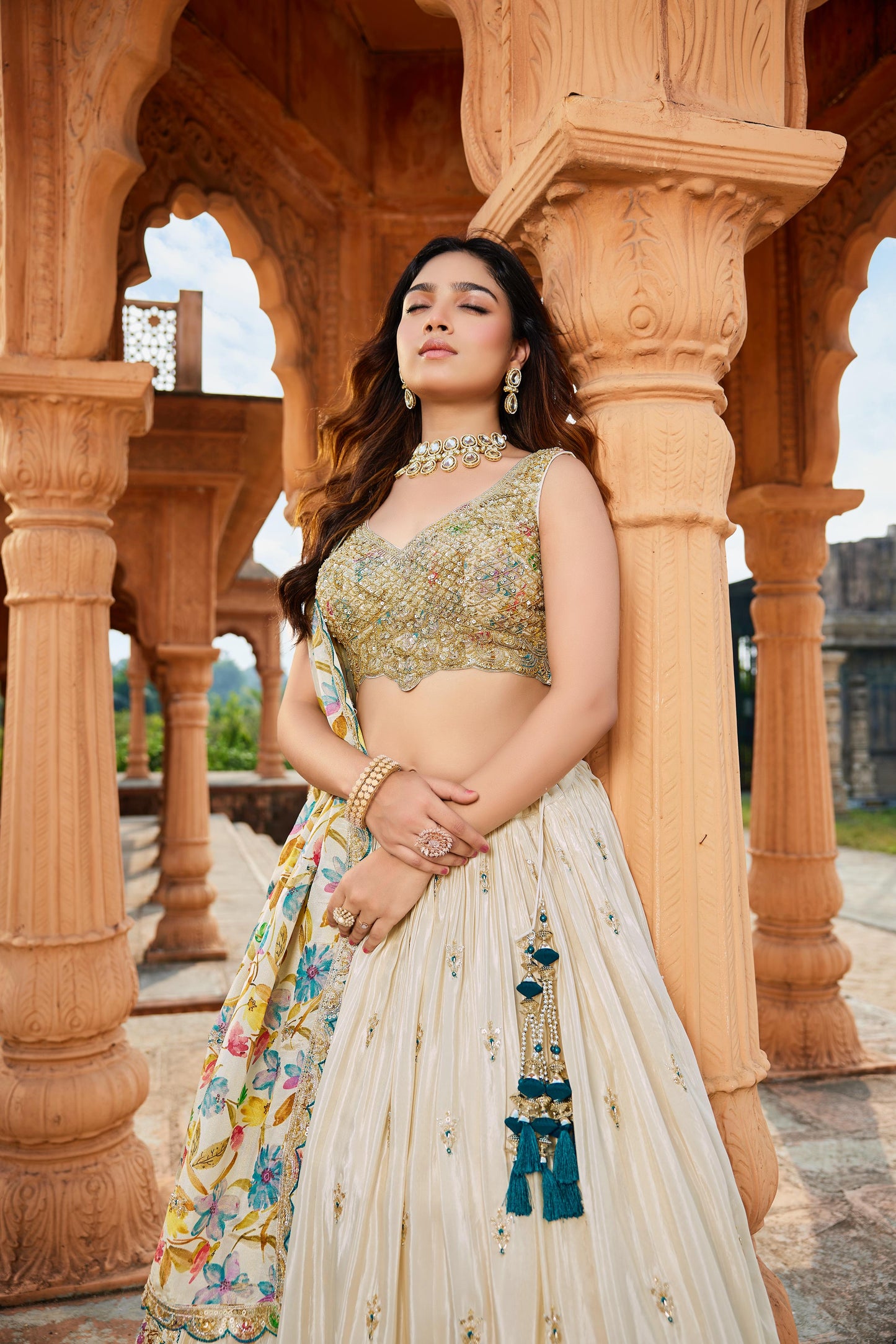Siara - Ivory Garden Heirloom Lehenga Set