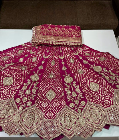 Royal Heirloom Siders Lehenga Set with Ornate Gold Detailing