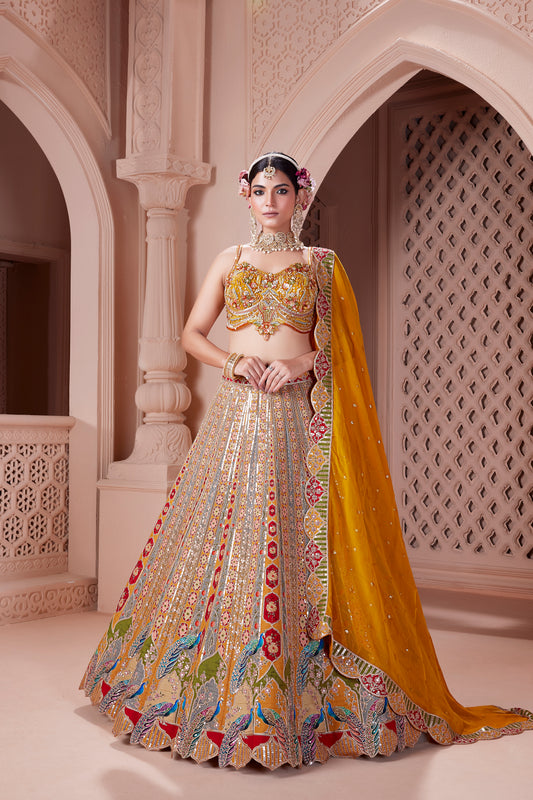 Premium Designer Lehenga Set with Statement Dupatta