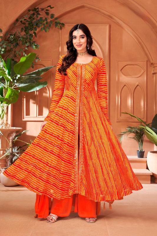 Laheriya Flared Anarkali Suit Set