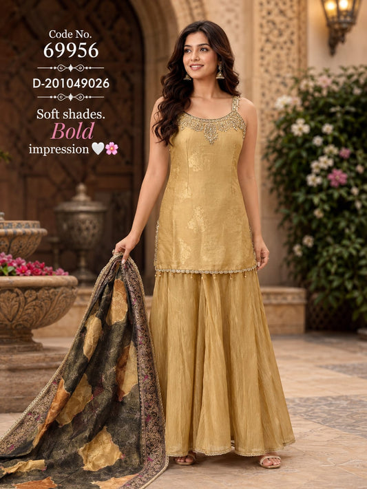 ROYAL SAND  GOLD FESTIVE   ENSEMBLE