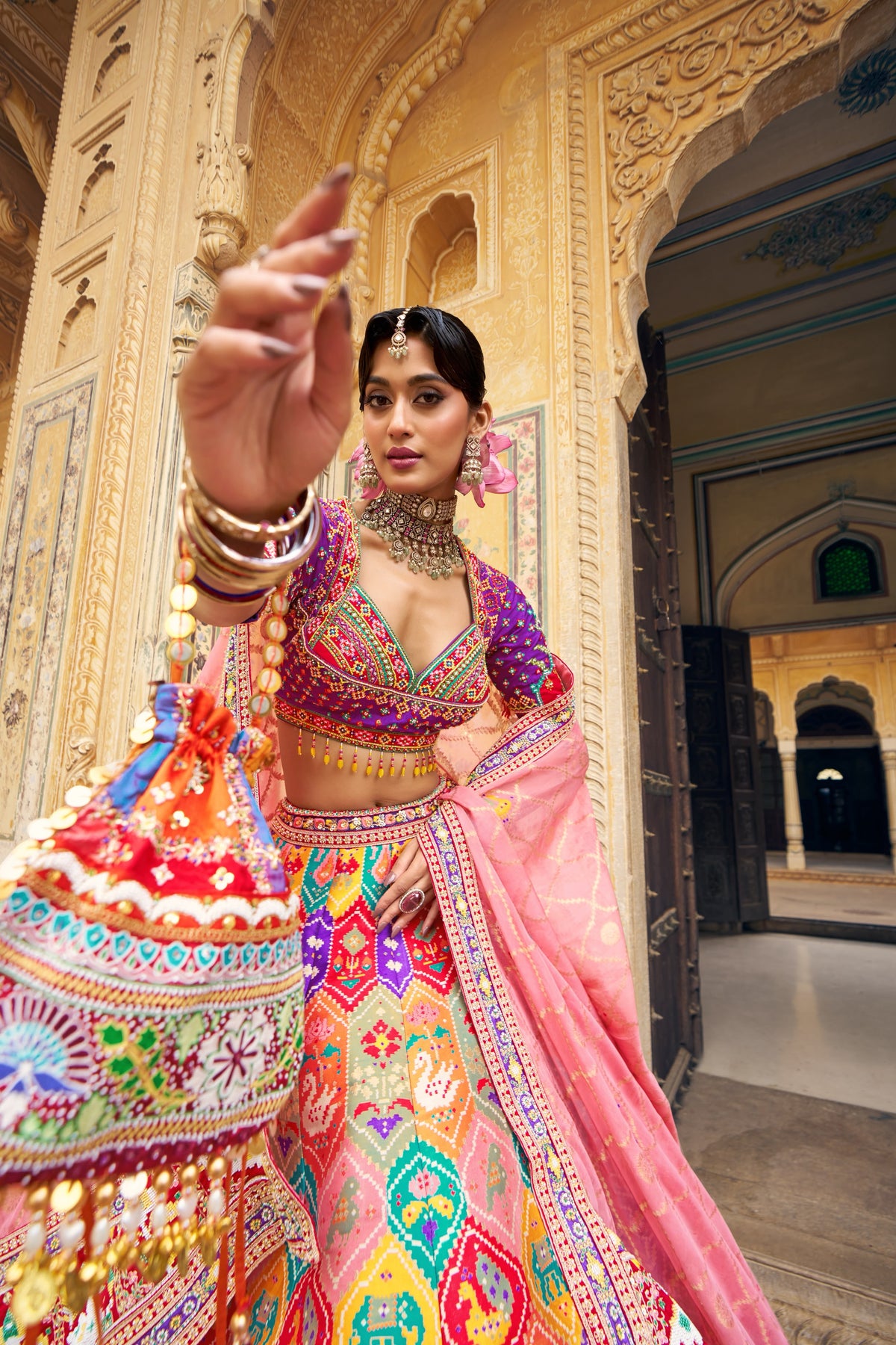 Royal Rang Rasiya Multicolor Bridal Wedding Lehenga Choli
