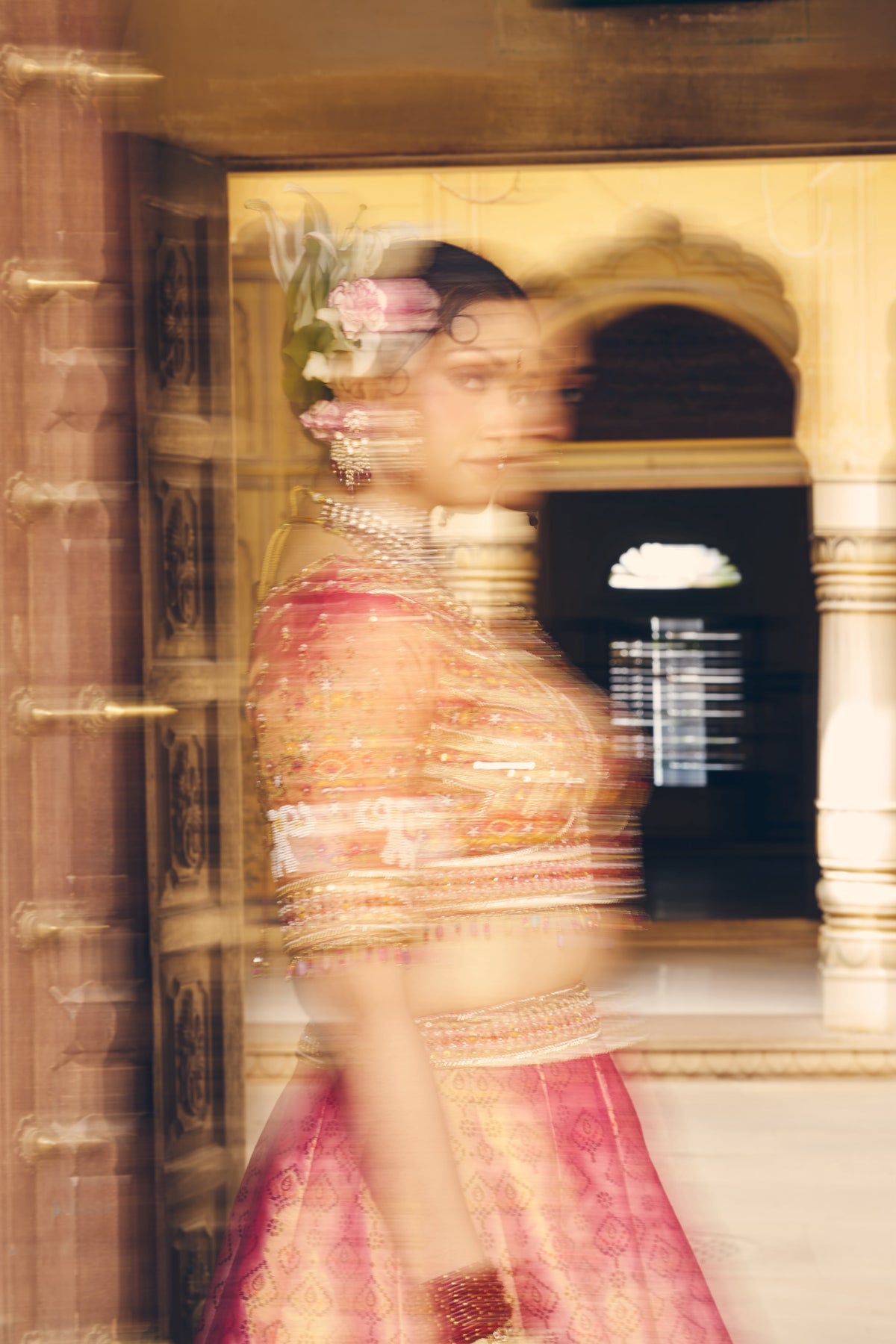 Gulabi Rajwada – Pink Patola Heritage Lehenga Choli