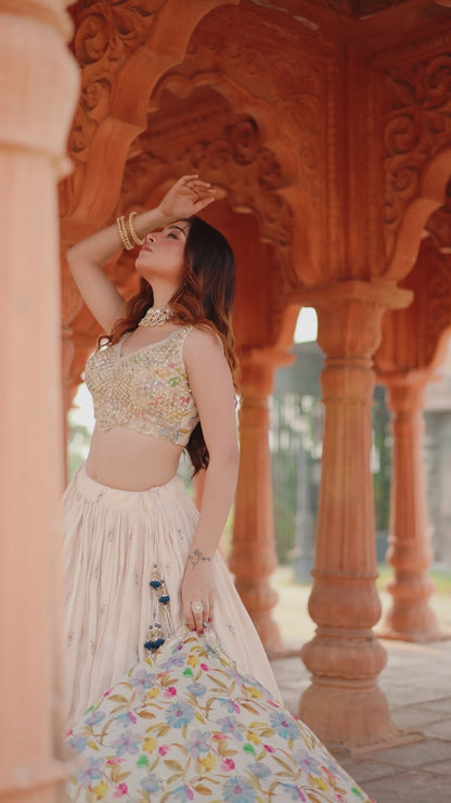 Siara - Ivory Garden Heirloom Lehenga Set