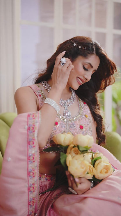 Ethereal Blush Lehenga Ensemble
